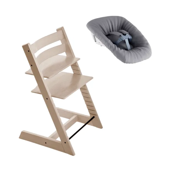 Hochstuhl inkl. Newborn Set - Whitewash
