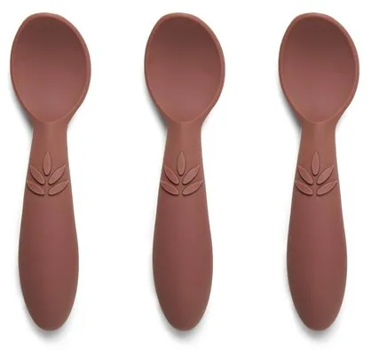Nuuroo Ella Silikonlöffel 3 Stk. - Mahogany